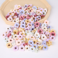 30 sztuk 3cm Multicolor Daisy kwiat głowice Mini jedwab sztuczny kwiaty na ślub dekoracja domu wieniec świąteczny Scrapbooking 6